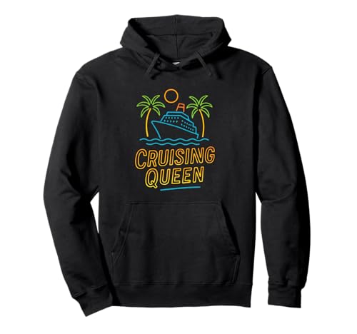 Cruising Queen Damen Besties Sommer Kreuzfahrt Urlaub Pullover Hoodie von Girls Gone Cruising Queen Funny Trip Outfit