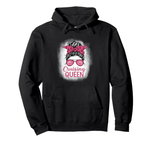 Cruising Queen Messy Bun Frauen Sommer Kreuzfahrt Urlaub Pullover Hoodie Cruising Queen Messy Bun Frauen Sommer Kreuzfahrt Urlaub Pullover Hoodie von Girls Gone Cruising Queen Trip Besties Outfit