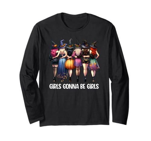 Girls Gonna Be Girls Witch Hexe Halloween Cute Witch Squad Langarmshirt von “Girls Gonna Be Girls” Feminist Art by NLTS