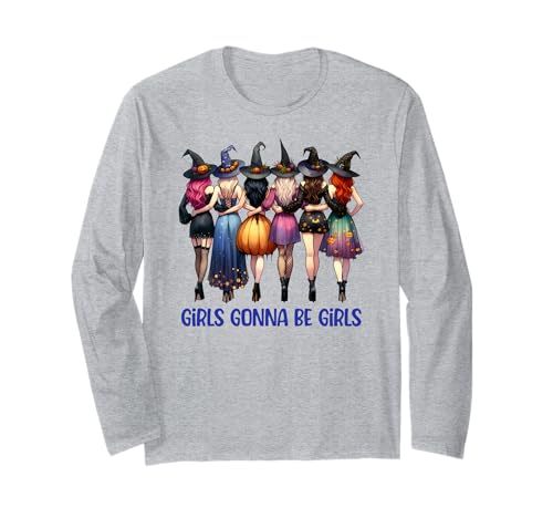 Girls Gonna Be Girls Witch Hexe Halloween Cute Witch Squad Langarmshirt von “Girls Gonna Be Girls” Feminist Art by NLTS