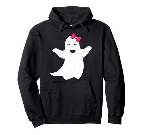 Niedlicher glücklicher Geist mit rosa Fliege für Frauen Mädchen Halloween Pullover Hoodie Niedlicher glücklicher Geist mit rosa Fliege für Frauen Mädchen Halloween Pullover Hoodie von Girls Halloween Cute Ghost With Pink Bow Tie