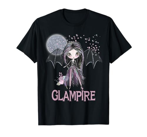 Pretty Halloween Vampir Glam Gothic Mädchen Fledermaus Glampire Kids T-Shirt von Girls Halloween Tees NYC