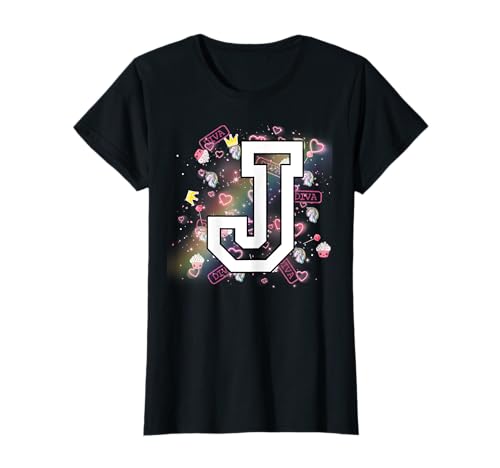 Kinder Buchstabe J Kleidung für ein Mädchen, dessen Name mit J beginnt T-Shirt Kinder Buchstabe J Kleidung für ein Mädchen, dessen Name mit J beginnt T-Shirt von Girls Letter J Shirt