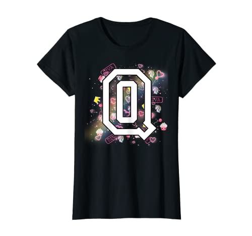 Kinder-Buchstabe Q Kleidung für ein Mädchen, das Name beginnt mit Q T-Shirt Kinder-Buchstabe Q Kleidung für ein Mädchen, das Name beginnt mit Q T-Shirt von Girls Letter Q Shirt