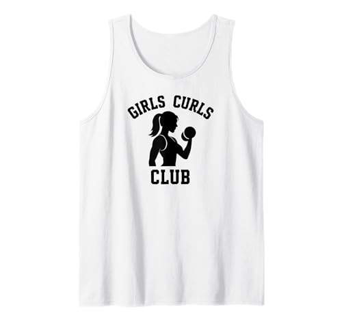 Mädchen Curls Club, Gewichtheben, Workout, Fitness, Gym Damen Tank Top von Girls Lifting Weights Apparel