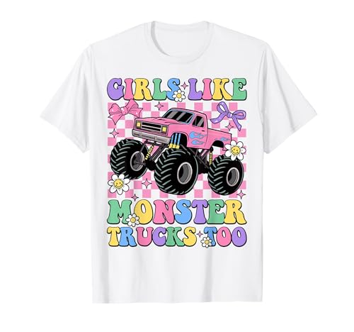Mädchen mögen Monster Trucks Too Groovy Monster Truck Girls T-Shirt Mädchen mögen Monster Trucks Too Groovy Monster Truck Girls T-Shirt von Girls Like Monster Trucks Monster Trucks Lovers