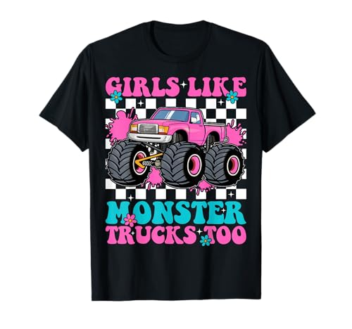 Mädchen mögen Monster Trucks Too Groovy Monster Truck Girls T-Shirt Mädchen mögen Monster Trucks Too Groovy Monster Truck Girls T-Shirt von Girls Like Monster Trucks Monster Trucks Lovers