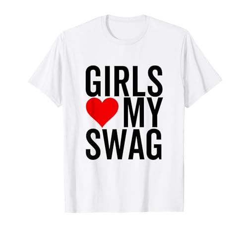 Girls Love My Swag Heart Funny Hip Hop T-Shirt Girls Love My Swag Heart Funny Hip Hop T-Shirt von Girls Love My Swag Heart Funny Hip Hop