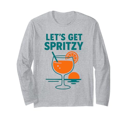 Let's Get Spritzy, Girls Night & Bachelorette Langarmshirt Let's Get Spritzy, Girls Night & Bachelorette Langarmshirt von Girls Party Cocktail Vibes