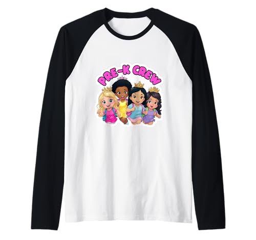 Mädchen Pre-K Crew Princess Pre Kindergarten Einschulung Raglan Mädchen Pre-K Crew Princess Pre Kindergarten Einschulung Raglan von Girls Pre-K Crew Princess Products