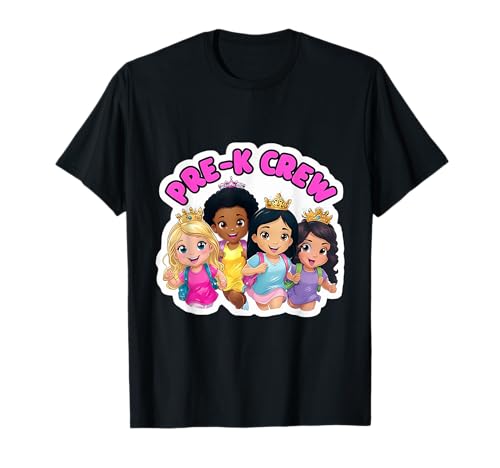 Mädchen Pre-K Crew Princess Pre Kindergarten Einschulung T-Shirt Mädchen Pre-K Crew Princess Pre Kindergarten Einschulung T-Shirt von Girls Pre-K Crew Princess Products