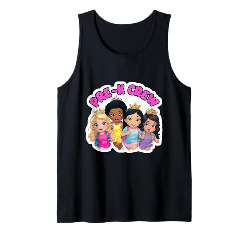 Mädchen Pre-K Crew Princess Pre Kindergarten Einschulung Tank Top Mädchen Pre-K Crew Princess Pre Kindergarten Einschulung Tank Top von Girls Pre-K Crew Princess Products