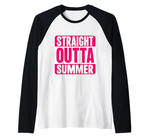 Damen Straight Outta Summer Back To School First Day Girls Raglan Damen Straight Outta Summer Back To School First Day Girls Raglan von Girls Straight Outta Summer Back To School Merch