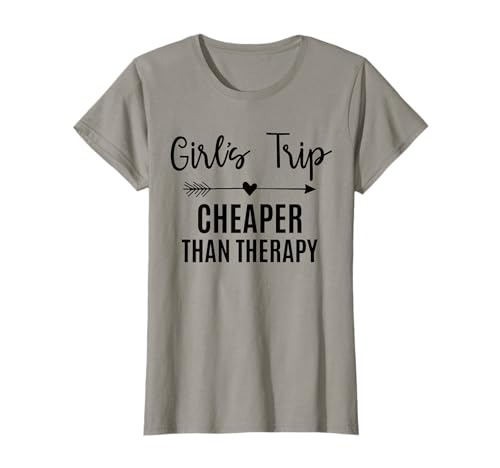 Girl's Trip Cheapers Than Therapy 2025 Girls Vacation Party T-Shirt Girl's Trip Cheapers Than Therapy 2025 Girls Vacation Party T-Shirt von Girls Trip 2024 By GnineZa