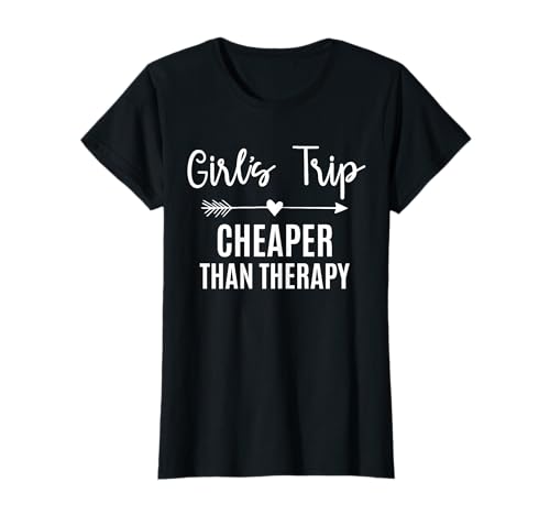 Girl's Trip Cheapers Than Therapy 2025 Girls Vacation Party T-Shirt Girl's Trip Cheapers Than Therapy 2025 Girls Vacation Party T-Shirt von Girls Trip 2024 By GnineZa