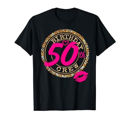 Crew Squad Queen It's My 50th Birthday Trip 2024 Shirt für Mädchen T-Shirt von Girls Trip 2024 It's My 50th Birthday Crew Squad