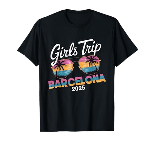 MÄDCHEN TRIP BARCELONA 2025 T-Shirt von Girls Trip 2025 Lip Apparel