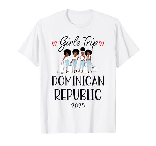 Girls Trip 2025 Dominikanische Republik Damen Wochenende Sommer T-Shirt Girls Trip 2025 Dominikanische Republik Damen Wochenende Sommer T-Shirt von Girls Trip 2025