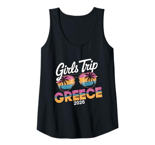 Damen MÄDCHENREISE GRIECHENLAND 2026 Tank Top von Girls Trip 2026 Lip Apparel