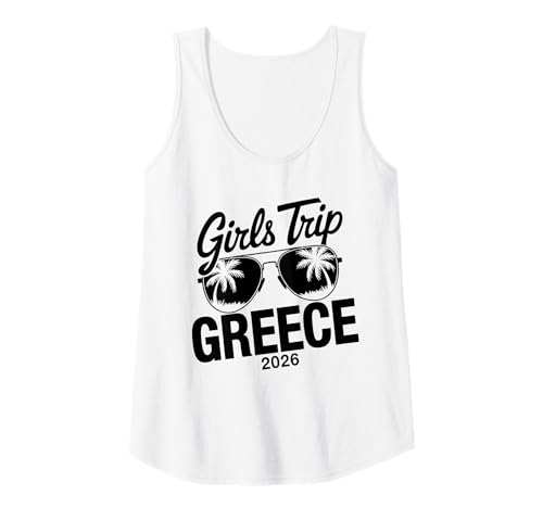 Damen MÄDCHENREISE GRIECHENLAND 2026 Tank Top von Girls Trip 2026 Lip Apparel
