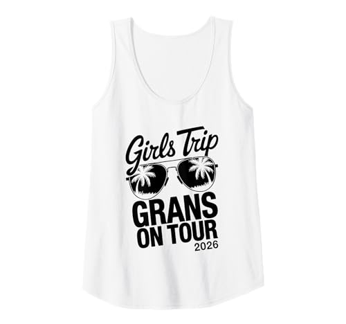 Damen MÄDCHENREISE Grans ON Tour 2026 Tank Top von Girls Trip 2026 Lip Apparel