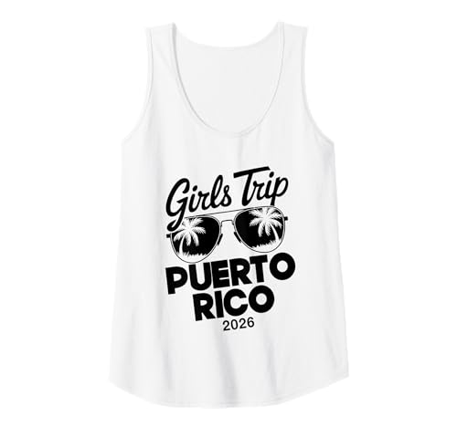 Damen MÄDCHENREISE PEURTO RICO 2026 Tank Top von Girls Trip 2026 Lip Apparel