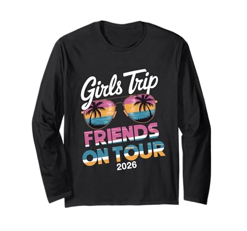MÄDCHEN Reise Freunde AUF Tour 2026 Langarmshirt von Girls Trip 2026 Lip Apparel