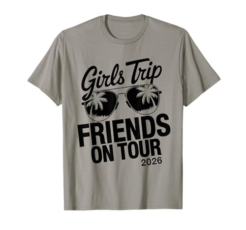MÄDCHEN Reise Freunde AUF Tour 2026 T-Shirt von Girls Trip 2026 Lip Apparel
