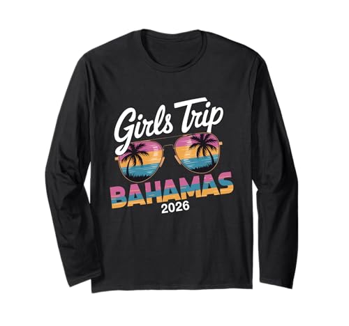MÄDCHEN Trip Bahamas 2026 Langarmshirt von Girls Trip 2026 Lip Apparel