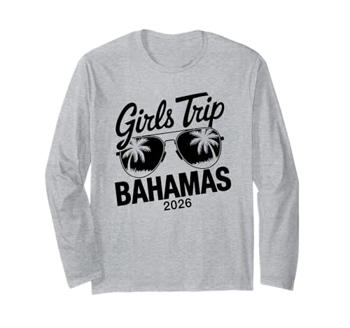 MÄDCHEN Trip Bahamas 2026 Langarmshirt von Girls Trip 2026 Lip Apparel