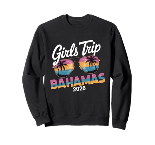 MÄDCHEN Trip Bahamas 2026 Sweatshirt von Girls Trip 2026 Lip Apparel