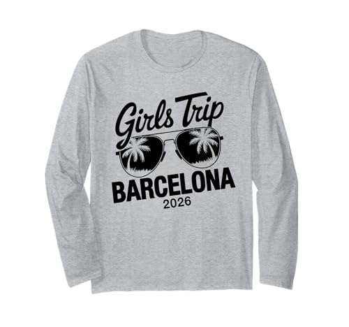 MÄDCHEN Trip Barcelona 2026 Langarmshirt von Girls Trip 2026 Lip Apparel