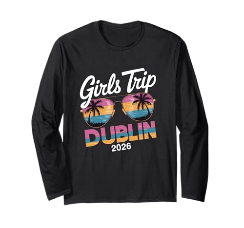 MÄDCHEN Trip Dublin 2026 Langarmshirt von Girls Trip 2026 Lip Apparel