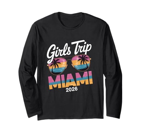 MÄDCHEN Trip Miami 2026 Langarmshirt von Girls Trip 2026 Lip Apparel