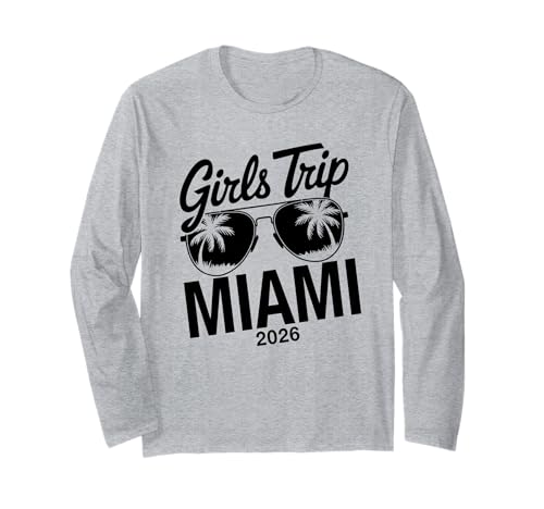 MÄDCHEN Trip Miami 2026 Langarmshirt von Girls Trip 2026 Lip Apparel