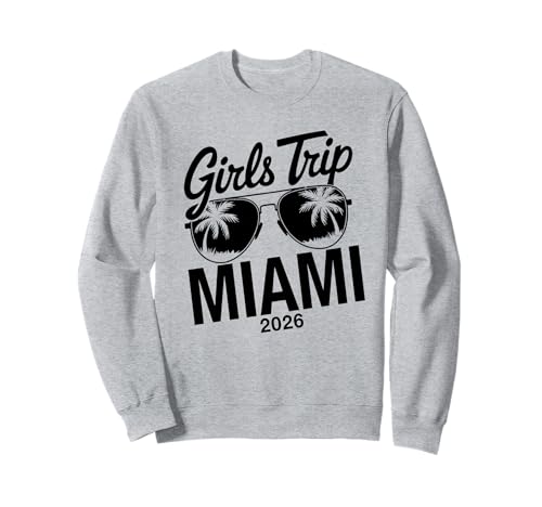 MÄDCHEN Trip Miami 2026 Sweatshirt von Girls Trip 2026 Lip Apparel
