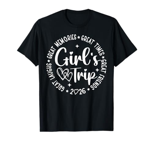 Girl's Trip 2026 Women Besties Weekend Vacation Matching T-Shirt Girl's Trip 2026 Women Besties Weekend Vacation Matching T-Shirt von Girls Trip 2026 Vacation Matching Tees
