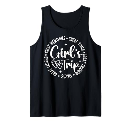 Girl's Trip 2026 Women Besties Weekend Vacation Matching Tank Top Girl's Trip 2026 Women Besties Weekend Vacation Matching Tank Top von Girls Trip 2026 Vacation Matching Tees