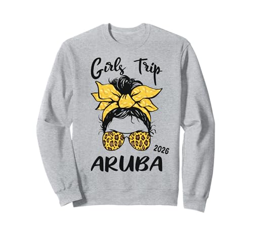 Girls Trip Aruba 2026 Urlaub Mädelsurlaub Partyurlaub Sweatshirt von Girls Trip Aruba 2026 Urlaub Gruppenoutfits