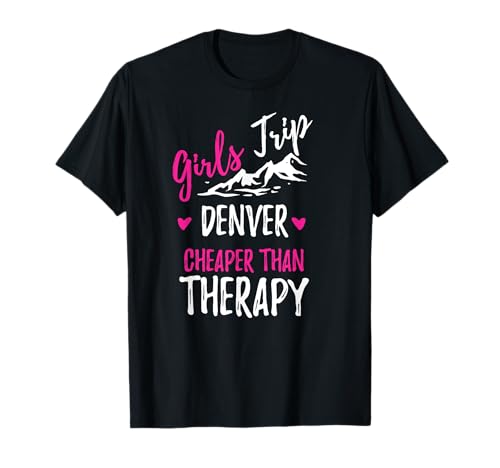 Urlaub für Mädchen in Denver City Bachelorette T-Shirt von Girls Trip Denver Vintage Designs