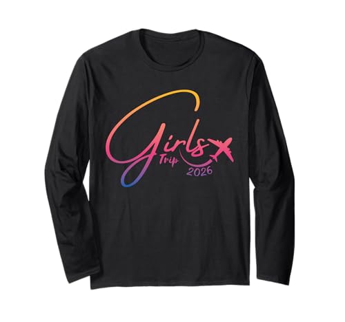 Mädchen Wochenende Frauen Mädchen Trip 2026 Langarmshirt Mädchen Wochenende Frauen Mädchen Trip 2026 Langarmshirt von Girls Trip Favors Girls Weekend Accessories