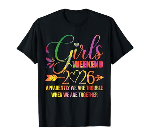 Mädchenwochenende Damen We Are Trouble Girls Trip 2026 T-Shirt Mädchenwochenende Damen We Are Trouble Girls Trip 2026 T-Shirt von Girls Trip Favors Girls Weekend Accessories