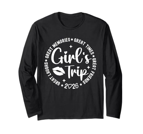 Mädchenwochenende Tolle Erinnerungen Frauen-Mädchenreise 2026 Langarmshirt Mädchenwochenende Tolle Erinnerungen Frauen-Mädchenreise 2026 Langarmshirt von Girls Trip Favors Girls Weekend Accessories