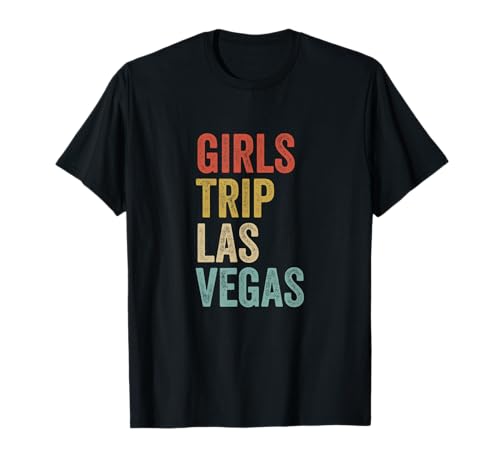 Urlaubszubehör Las Vegas Girls Trip 2023 T-Shirt Urlaubszubehör Las Vegas Girls Trip 2023 T-Shirt von Girls Trip Geschenke für Frauen 2023