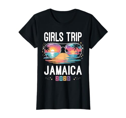 Girls Trip Jamaica 2025 Urlaub Mädelsurlaub Partyurlaub T-Shirt Girls Trip Jamaica 2025 Urlaub Mädelsurlaub Partyurlaub T-Shirt von Girls Trip Jamaica 2025 Urlaub Gruppenoutfits