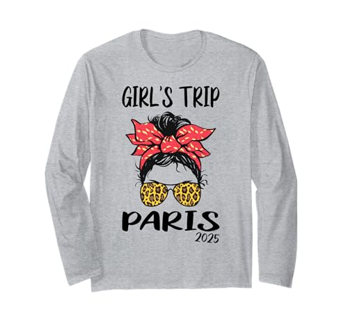 Girls Trip Paris 2025 Frankreich Mädelsurlaub Partyurlaub Langarmshirt Girls Trip Paris 2025 Frankreich Mädelsurlaub Partyurlaub Langarmshirt von Girls Trip Mädelsurlaub Mädelstrip Mädelsausflug