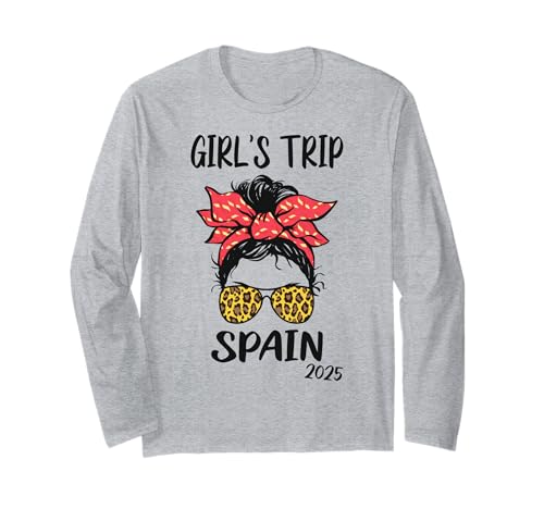 Girls Trip Spain 2025 Spanien Partyurlaub Urlaub Langarmshirt Girls Trip Spain 2025 Spanien Partyurlaub Urlaub Langarmshirt von Girls Trip Mädelsurlaub Mädelstrip Mädelsausflug