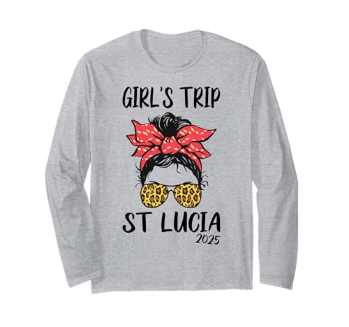 Girls Trip St Lucia 2025 Mädelsurlaub Partyurlaub Urlaub Langarmshirt Girls Trip St Lucia 2025 Mädelsurlaub Partyurlaub Urlaub Langarmshirt von Girls Trip Mädelsurlaub Mädelstrip Mädelsausflug