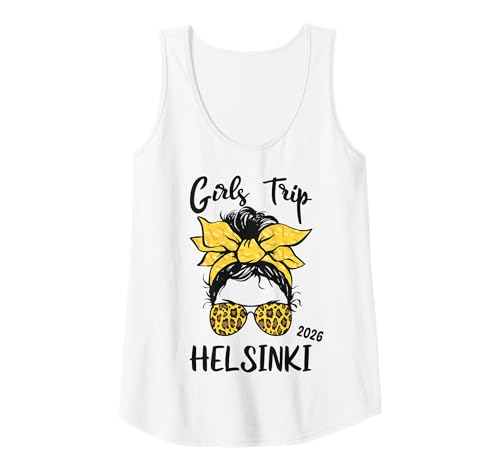 Damen Girls Trip Helsinki 2026 Urlaub Mädelsurlaub Partyurlaub Tank Top von Girls Trip Helsinki 2026 Urlaub Gruppenoutfits