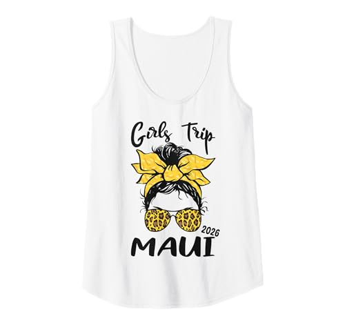 Damen Girls Trip Maui 2026 Urlaub Mädelsurlaub Partyurlaub Tank Top von Girls Trip Maui 2026 Urlaub Gruppenoutfits